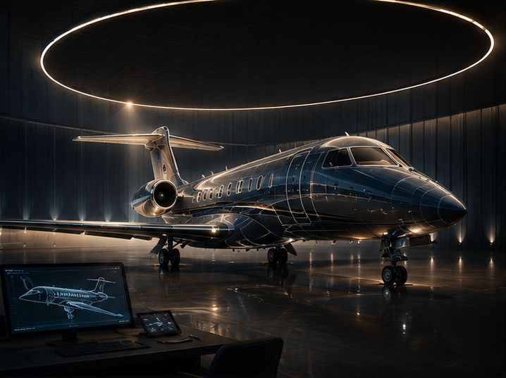 cinematic aircraft visualization